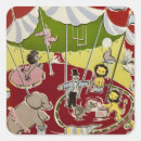 Search for vintage circus stickers Animals
