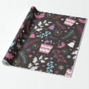 Search for snow trees wrapping paper Abstract