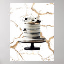Search for black white gold posters Marble