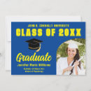 Search for yellow and blue graduation invitations Class of 2025