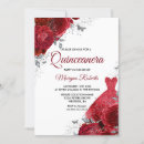 Search for red silver quinceanera invitations Dress