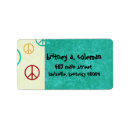 Search for turquoise red return address labels Blue