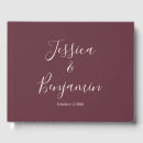 Search for burgundy guest books Minimalist