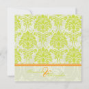 Search for lime damask invitations Green