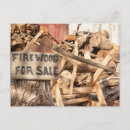 Recherche de bois de chauffage cartes postales Hiver