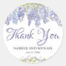 Search for purple and blue wedding stickers Thank you