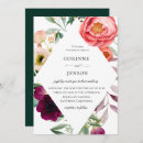 Search for flowery wedding invitations Watercolor