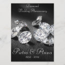 Search for 60th diamond wedding anniversary invitations Black
