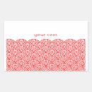 Search for rings rectangle stickers Red