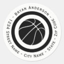 Search for basketball return address labels Team