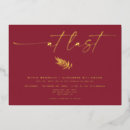 Search for gold foil pressed wedding invitations Calligraphy