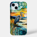 Search for blue herons iphone cases Water