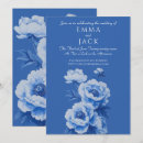 Recherche de pivoine bleue invitations Élégant