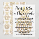 Search for hawaiian 50th birthday invitations Pineapple
