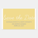 Search for save date rectangle wedding stickers Whimsical