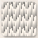 Recherche de motif scandinave dessous de verres Noir