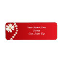 Search for red daisy return address labels Flower