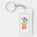 Search for rainbow colour rectangular keychains Lgbtq