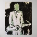 Recherche de saxophone t posters Noir