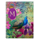 Recherche de paon vintage carnets Vert