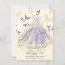 Search for ivory quinceanera invitations Butterflies