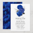 Recherche de royal blue bridal shower invitations Floral