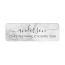 Search for white marble return address labels Modern