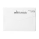 Search for city return address labels Black and white
