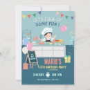 Search for chef birthday invitations Cute