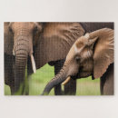 Recherche de elephants puzzles Faune