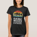 Search for game warden tshirts Retro