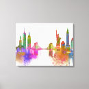 Search for new york skyline canvas prints Steampunk