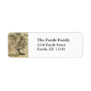 Search for old map return address labels Vintage