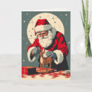 Search for santa claus christmas cards Rudolph