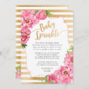 Search for diaper raffle baby girl shower invitations Floral