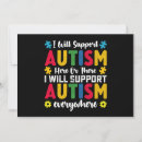 Search for support autism awareness postcards Mom