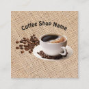 Recherche de grain de café cartes visite Simple