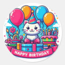 Search for happy kitty stickers Cute cat