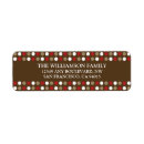 Search for polkadot return address labels Red