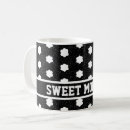 Search for black and white floral mugs Retro