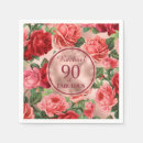 Search for red rose napkins Vintage flowers