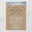 Search for hearts rehearsal dinner invitations Hearts in the sand