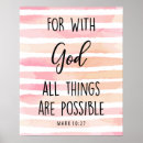 Search for with god all things are possible posters Watercolor