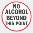 Search for no alcohol stickers Warning