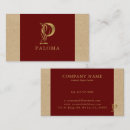 Recherche de monogramme p cartes visite Élégant