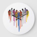 Search for heart shaped clocks Watercolor
