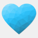 Search for geometric hearts stickers Blue
