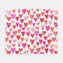 Search for white and red heart pattern blankets Valentine