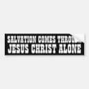 Search for salvation bumper stickers Jesus