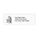 Search for black and white bird return address labels Wildlife